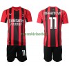 Maillot de Supporter AC Milan Zlatan Ibrahimovic 11 Domicile 2021-22 Pour Enfant